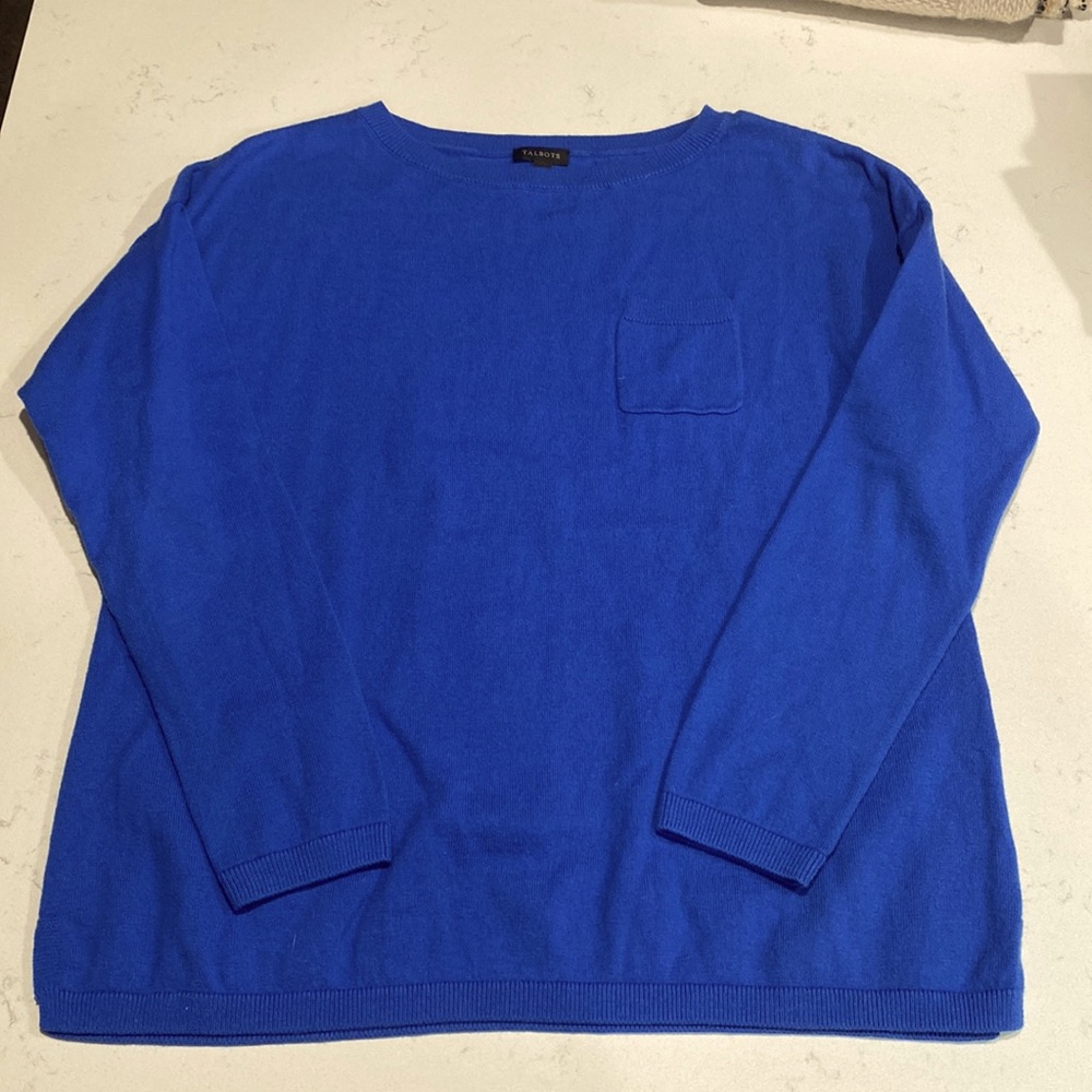 Talbots blue sweater